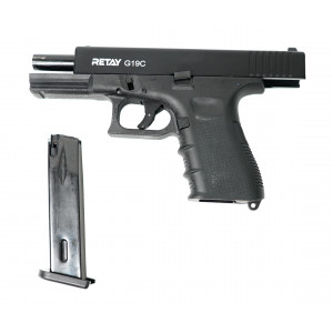 СХП Охолощенный пистолет Retay G19C Glock, кал. 9 мм