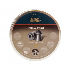 Пули H&N Hollow Point 5,5 мм, 0,82 грамм, 200 штук