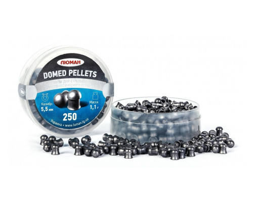 Пули «Люман» Domed Pellets 5,5 мм, 1,1 г (250 штук)