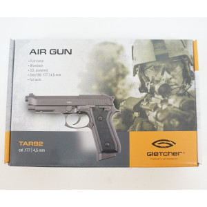 Пневматический пистолет Gletcher TAR92 (Beretta)